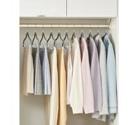 Songmics Trouser Hangers, Set Of 20 Velvet Hangers With Adjustable Clips, Non-Slip, Space-Saving, For Skirts, Coats, Dresses, Grey