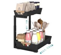 SONGMICS Under Sink Organiser, 2-Tier, Sliding Drawer, 40 x 29.5 x 41.5 cm | SONGMICS Under Sink Organiser, 2-Tier, Sliding Drawer, 40 x 29.5 x 41.5 cm