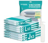 SONGMICS Vacuum Storage Bags With Hand Pump 8 Pack, 2M/3L/3J