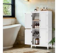 Songmics Vasagle Bathroom Cabinet, Bathroom Storage Unit, Kitchen Cabinet, Freestanding Cabinet With 4 Doors