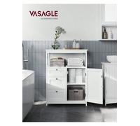 Songmics Vasagle Bathroom Storage Cabinet, Bathroom Storage Unit With 3 Drawers, Bathroom Floor Cabinet Freestanding, Adjustable Shelf