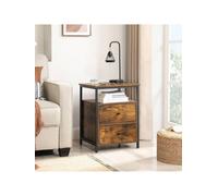 Songmics Vasagle Bedside Table, Side Table, With Open Compartment, 2 Drawers, For Living Room, Bedroom