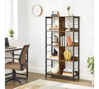 Songmics Vasagle Bookcase, Bookshelf, Ladder Shelf 4-Tier, Display Storage Rack Shelf, For Office, Living Room, Bedroom, 80 X 33 X 149 Cm