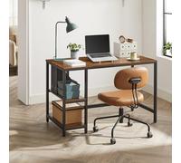 Songmics Vasagle Computer Desk Industrial Design Pc 2 Shelves On Right Or Left Side Work Table For Office Living Room Lightweight Mounted