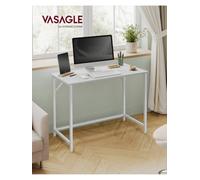 Songmics Vasagle Computer Desk, Small Office Desk And Workstation, Work Desk , 50 X 100 X 76 Cm, Industrial Style, Metal Frame