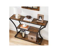 Songmics Vasagle Console Table, Entrance Table, Curved Legs, Extended Table Top, For Living Room, Hallway, Bedroom, Industrial Style
