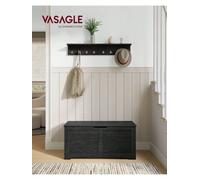 Songmics Vasagle Storage Chest, Storage Bench, Blanket Box With 2 Safety Hinges, Shoe Storage Bench, Farmhouse Style