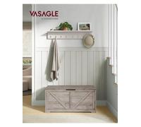 Songmics Vasagle Storage Chest, Storage Bench, Blanket Box With 2 Safety Hinges, Shoe Storage Bench, Farmhouse Style