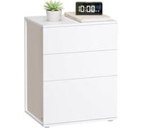 Songmics Vasagle Superfast Toolless Assembly, Bedside Table, Nightstand With 3 Storage Drawers, Side Table, Modern Minimalist,