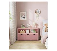 Songmics Vasagle Toy Storage For Kids, Kids Storage Unit, Storage Cabinet With Wheels,kids Bookcase, 3 Drawers,,children's Room, Playroom