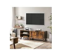 Vasagle TV Cabinet 2 Doors Rustic Brown
