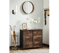 Songmics Vasagle Vanity Table And Stool Set, Dressing Table With Tri-Fold Mirror, 3 Drawers, Makeup Table With Steel Frame