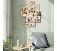 SONGMICS Wall Photo Display Set Standard Photo Frame Gallery Display in Natural SONGMICS Natural