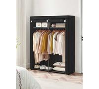 Songmics Wardrobe, Clothes Storage Wardrobe For Bedroom With 2 Clothes Rails, Fabric Portable Wardrobe, Collapsible, Clothes Rack