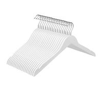 SONGMICS Wooden Hangers, Set of 20, Non-Slip U-Shaped Notches