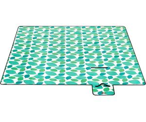 SONGMICS XXL Picnic Blanket 200x200cm Waterproof Fleece Foldable Mat GCM78Y