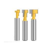 SONGMIky 1/2/3pcs 8mm Shank T-Slot Cutter Router Bit Key Hole Bits Hex Bolt T Slotting Milling Cutter For Wood Woodworking Tool(3pcs set)
