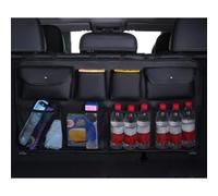 SONGML Car Boot Organizers for Toyota Yaris Cross XP210 2021-2024, Leather Hanging Foldable Storage with Four Pockets Super Capacity Storage Protector Accessories,A/Black