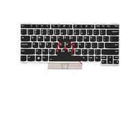 SONGOZD RU Russian Backlit Keyboard for for Thinkpad E480 E490 T480S L480 T490 T495 L380 L390 for Yoga L490 P43s E485 E495 Laptop(US Silver Backlight)