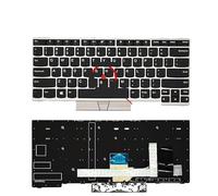 SONGOZD RU Russian Backlit Keyboard for for Thinkpad E480 E490 T480S L480 T490 T495 L380 L390 for Yoga L490 P43s E485 E495 Laptop(US Silver S2 2018)