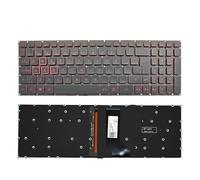 SONGOZD Russian Backlight Laptop Keyboard For for Aspire for VX15 VX5-793/793G -591G VN7-593G N16C7 N17C1 N17C7 AN515-51/52/53/31/41(SP Red Word Light)