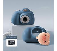 SONGR Kids Camera Child Digital Camera 3-12 Children'S Digital Camera, Portable Mini Slr, Children'S Day, Birthday Gifts-Blue Gift Box