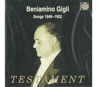 Songs 1949-52 by Beniamino Gigli (2013-08-02)