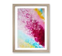 Songs Of The Future Abstract Framed Wall Art Print A2 Oak