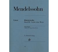 Songs Without Words Felix Mendelssohn Bartholdy Book [Softcover] Piano G. Henle