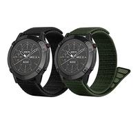 Songsier Fenix 6X - 26mm Hook and Loop Nylon Band Strap Replacement Wristband for Fenix 5X / 5 / 3 / Enduro / Tactix Delta
