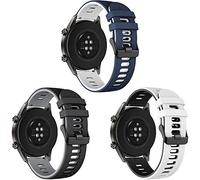 Songsier Strap Compatible with Huawei Watch GT2 Pro 46mm/Watch GT 46mm/Watch GT Active/Watch 2 Pro/Galaxy watch 3 45mm/Galaxy Watch 46mm/Gear S3/Gear 2, 22mm Soft Silicone Replacement Strap