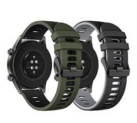 Songsier Strap Compatible with Huawei Watch GT2 Pro 46mm/Watch GT 46mm/Watch GT Active/Watch 2 Pro/Galaxy watch 3 45mm/Galaxy Watch 46mm/Gear S3/Gear 2, 22mm Soft Silicone Replacement Strap