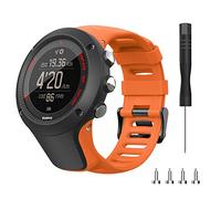 Songsier Strap Compatible with Suunto Ambit 3/1/2/2S/2R/3 Sport/3 Run/3 Peak Soft TPU Replacement Strap Watch Band