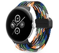 Songsier Strap for Google Pixel Watch 2 Compatible with Google Pixel Watch Strap/Google Watch 2 Strap,Nylon Elastic Straps Magnetic Buckle Elastic Adjustable Straps Replacement Wristbands