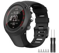 Songsier Suunto Ambit 3 Wristband, Silicone Sports Strap, Breathable Replacement Watch Strap for Men & Women, Bracelet for Suunto Ambit 3 Sport, Ambit 3 Run, Ambit 3 Peak, Ambit 2, Ambit 2S, Ambit 2R