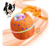 Songsier Wicked Ball Rolly Interactive Dog Ball with Tail and Abbey 3 Modes, E-TPU, USB-C Rechargeable, RGB Lights, for Medium to Large Dogs