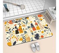 Songtt Super Absorbent Bath Mat Non Slip Quick Drying 90x150cm Washable Rug, Thin Soft Diatomite Carpet Bathmat, Floor Stone Bath Mats for Bathroom, Bathtub, Shower, Sink, Kitchen, Door Simple 6-491