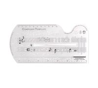 Songwriter Composing Template Tool - Music Notes Stencil, Staff Drawing Ruler | Professional Musical Notation Accessory Kit, Creative Sheet Writing Symbols Template for Melody Drafting Composition