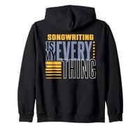 Songwriting Music Lovers Lyric Writer Musicians Zip Hoodie
