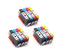 SONGYAWEIEU 364XL 364 XL Ink Cartridge Compatible for H-P364 For H-P Deskjet 3070A 3520 3522 3524 Officejet 4620 4610 4622 Printer(3BK 3C 3Y 3M)