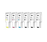 SONGYAWEIEU 764 Ink Cartridge Compatible For H-P Designjet T3500 Printer C1Q17A C1Q16A C1Q13A C1Q14A C1Q15A C1Q138A With Pigment(764-300ml-6color)