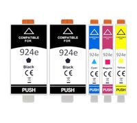 SONGYAWEIEU For H-P 924XL 924E 924 Ink Cartridge 924 For H-P Officejet 8130E 8132E 8134E 8135E 8120E 8122E 8124E 8125E Printer ink Cartridge(1SET 2BK C M Y)