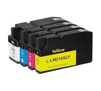 SONGYAWEIEU LM200 LM-200XL LM210 LM-210XL Ink Cartridge compatible For Lex-mark OfficeEdge Pro4000c Pro4000 Pro5500 Pro5500t printer(1 Set(4 pcs))