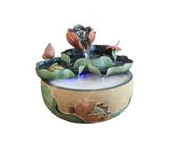 SONGYL-20249 Indoor Fountain Lotus Desktop Fountain Oriental Zen Serenity Meditation Circulating Water Ornaments Decoration