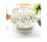SONGYL-20249 Tea Mug Light Luxury Bone China Coffee Cup Set Home Tea Personalized Creative Ceramic 6 Sets