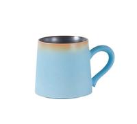SONGYL-20249 Tea Mug Mirror Lake Blue Coffee Mug Set of 1, Ceramic Matte Texture Capacity 11.16 oz for Office Milk