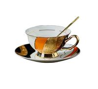SONGYL-20249 Tea Mug Retro Ceramic Coffee Cup Light Luxury European Exquisite Bone China Afternoon Tea Set with Spoon
