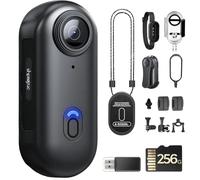 SONGYUKA 256G 4K Body Cameras with Audio & Video Recording - Waterproof Body Camera Action camera, Magnetic & 360° Clip, 120-Min Battery for Cycling, Pet Walking (4K-Pro-256G)