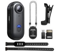 SONGYUKA H88 4K Body Cameras with Audio & Video Recording - Waterproof Body Camera Action camera, Magnetic & 360° Clip, 120-Min Battery for Cycling, Pet Walking (4K-Basic-128G)