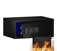 SongYung Fire Resistant Safe Box with Fireproof Waterproof Bag and Sensor Light,0.7 Cubic Feet Money Safe with Emergency External Power Supply,Electronic Digital Security Safe